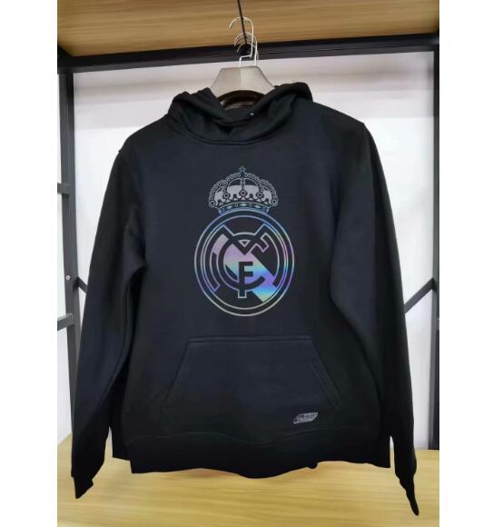 Real Madrid Black Hoody Sweater Top 2020/21